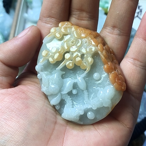 翡翠未镶嵌颈饰嘤*怪天然缅甸翡翠a货