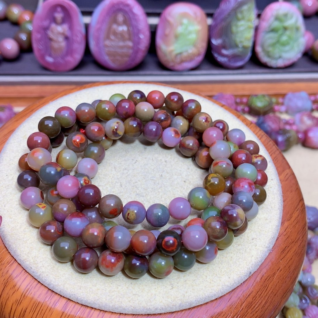 玛瑙手链未镶嵌盐源