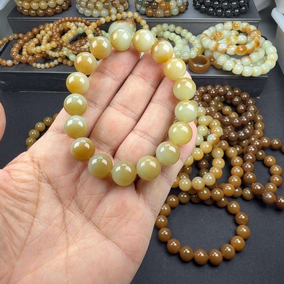 和田玉未镶嵌手链