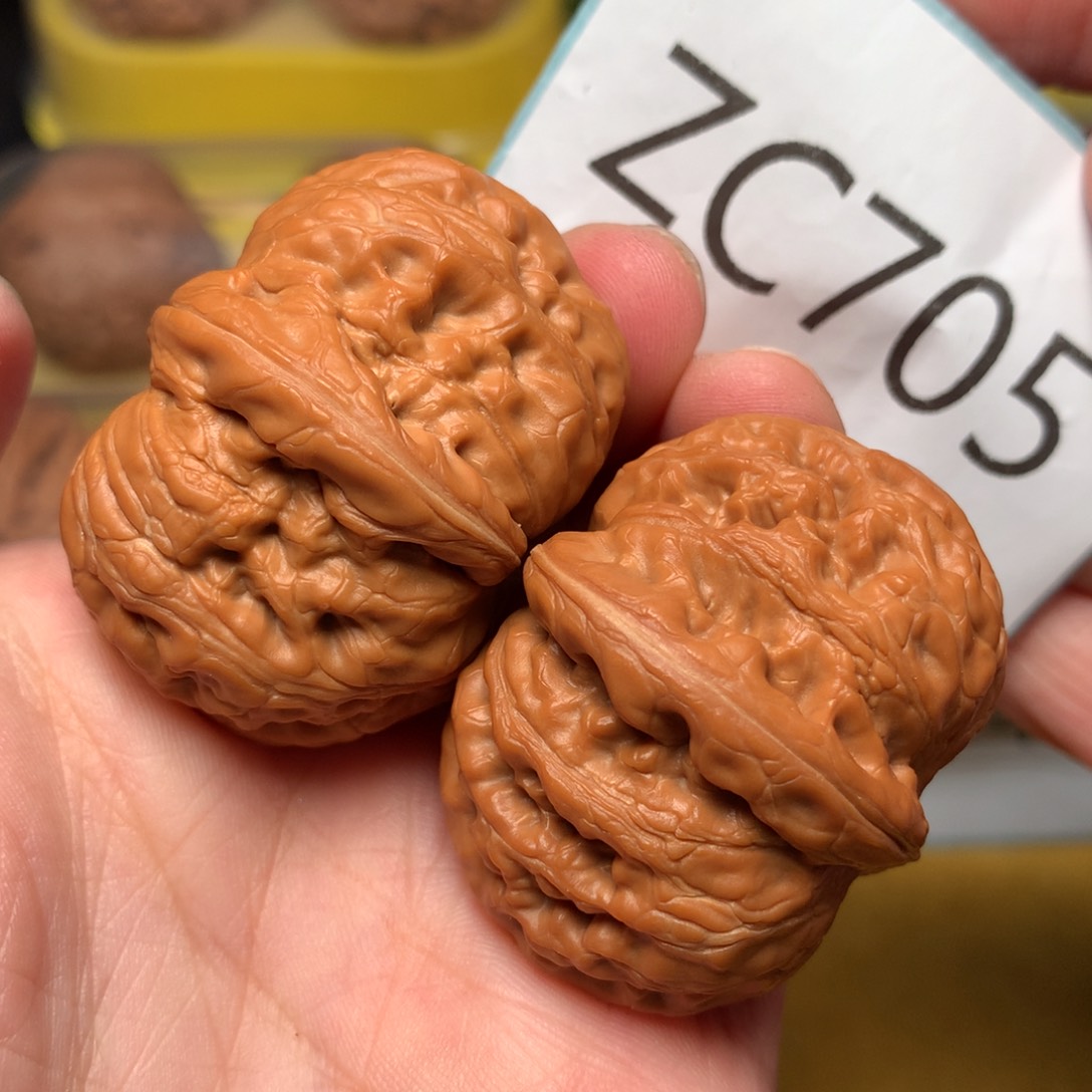 文玩核桃把件粗筋元宝42