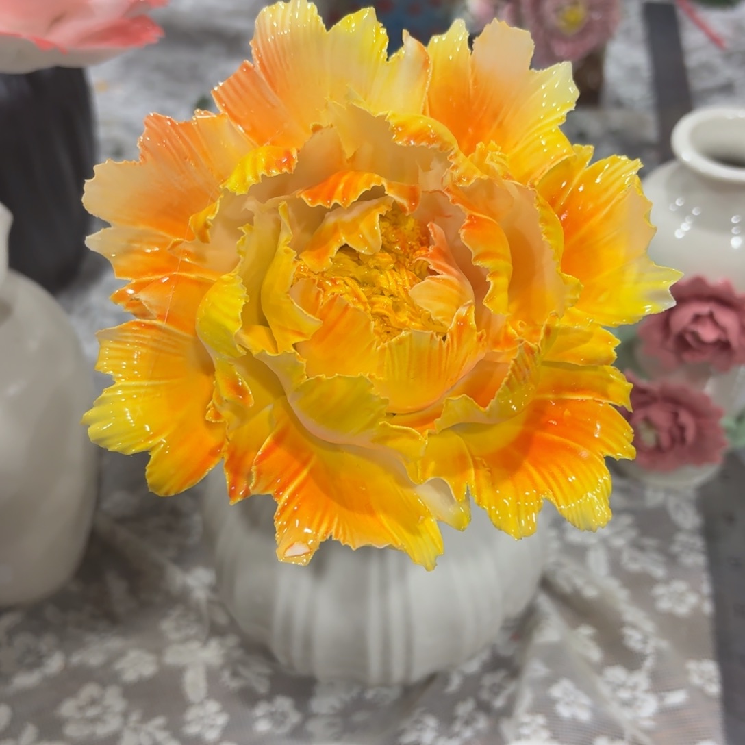 陶瓷花，拍满20发货，退款拉黑