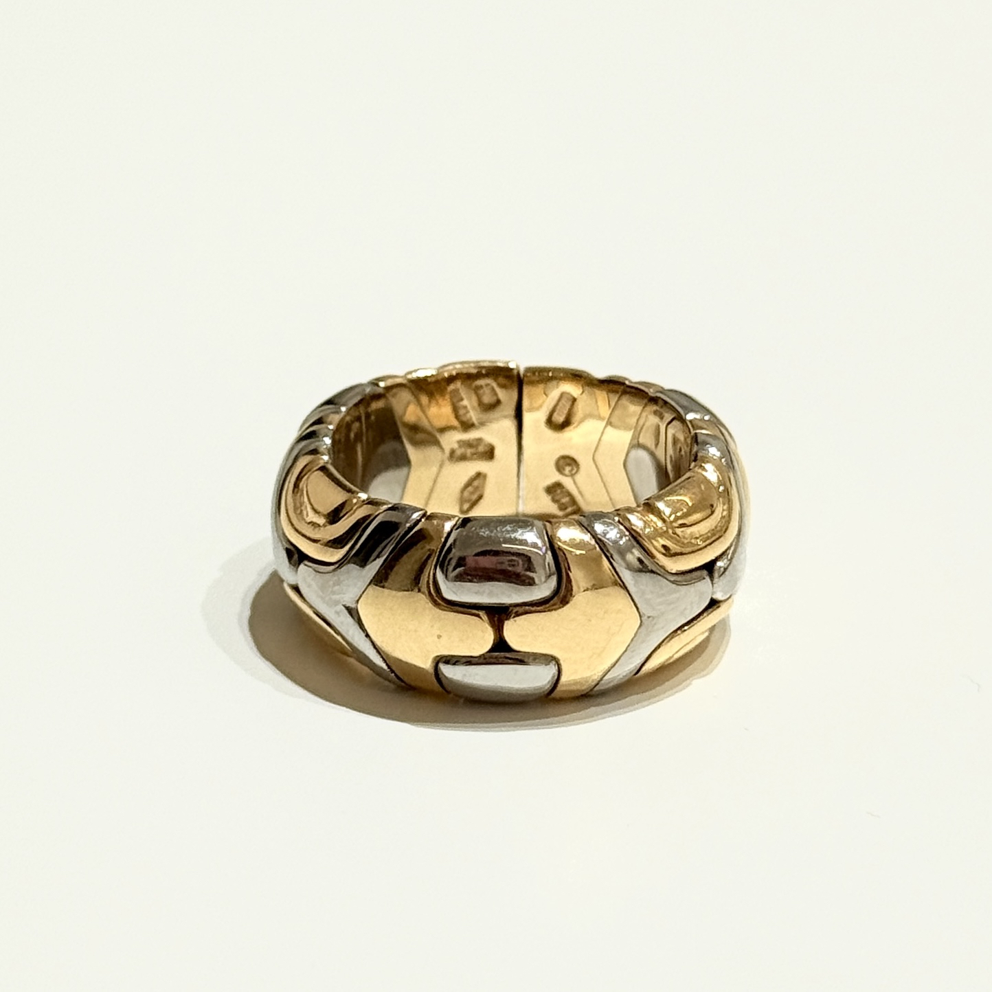 95新 BVLGARI/宝格丽 金刚拼色蜂巢系列戒指 YU78121592
