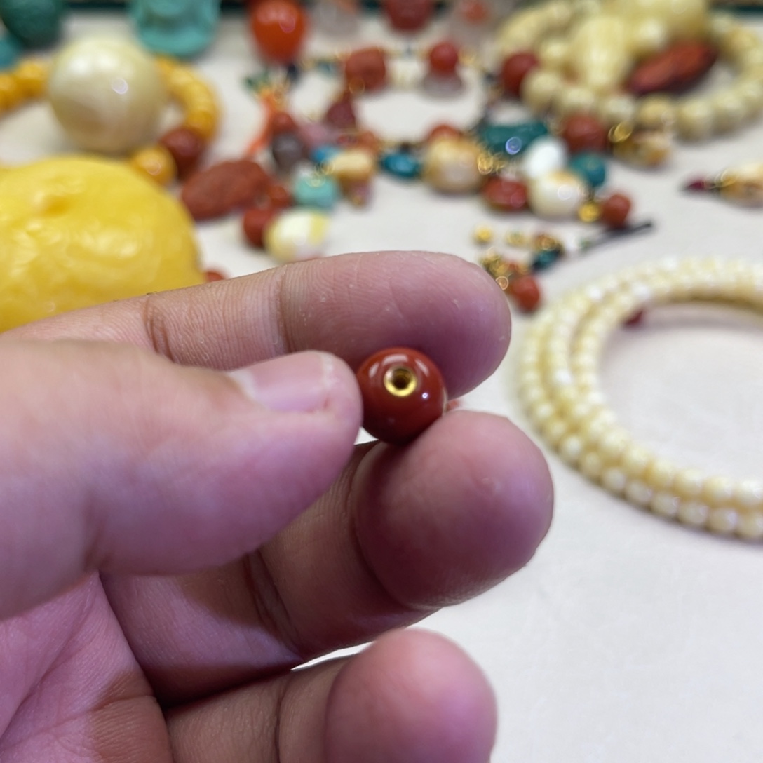 南红玛瑙足金镶嵌珠宝奇石