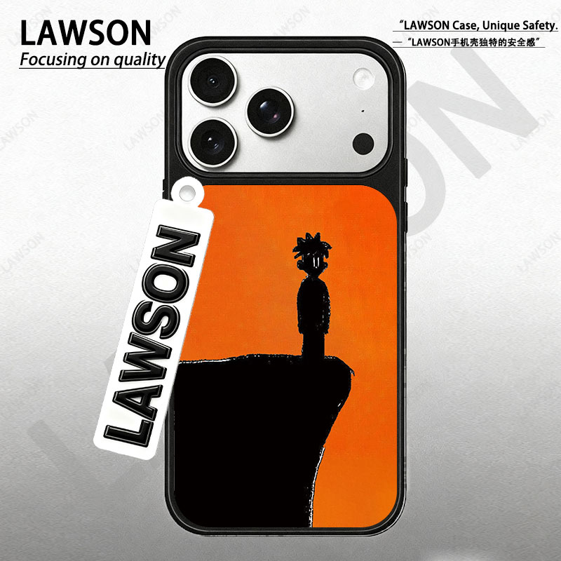 绝境男孩磨砂磁吸黑边苹果17promax/16/15华为小米防摔防汗手机壳