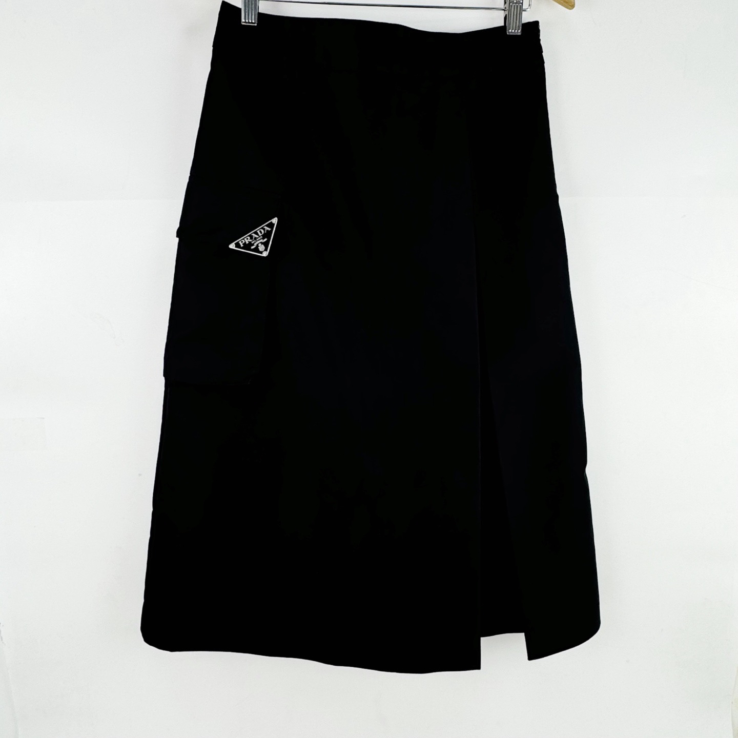 未使用 Prada/普拉达 40码 科技帆布系列工装长裙 未使用 sz0157