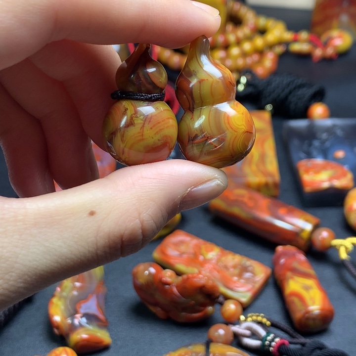 玛瑙/玉髓未镶嵌葫芦