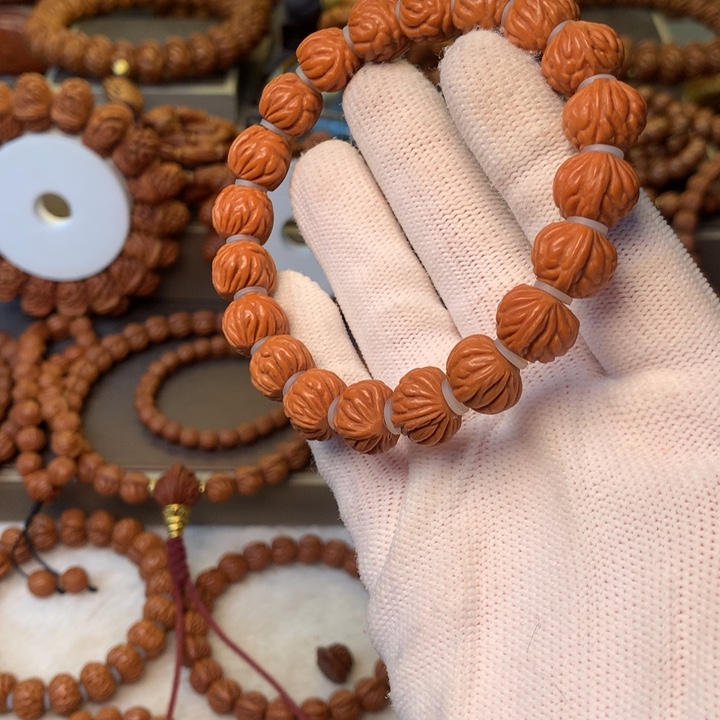 手串桃核秦岭龙纹