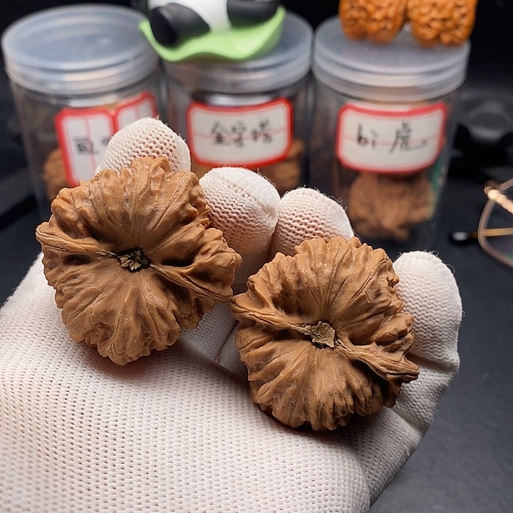 把件文玩核桃平谷凹底