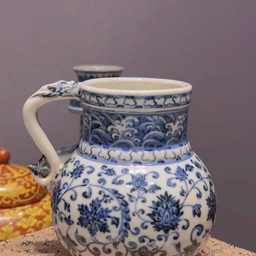 瓷片深**水景德镇陶瓷工艺品1