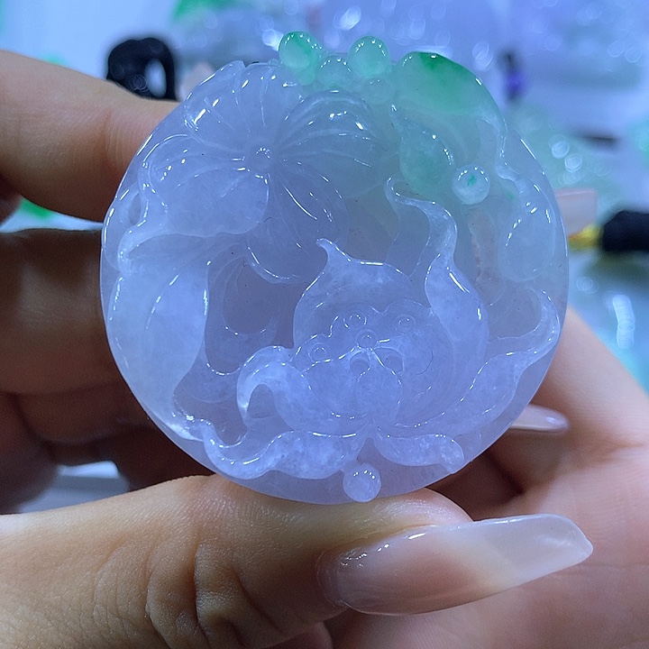 翡翠未镶嵌颈饰天然翡翠A货吊坠