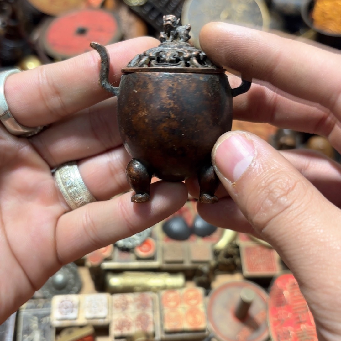 珍华铜器文玩摆件