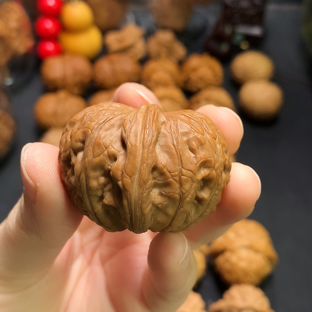 皖***北吊坠文玩核桃元宝单只