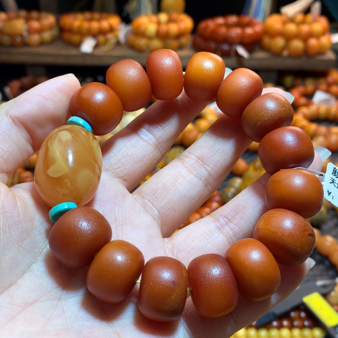 蜜蜡未镶嵌手串蜜蜡手串