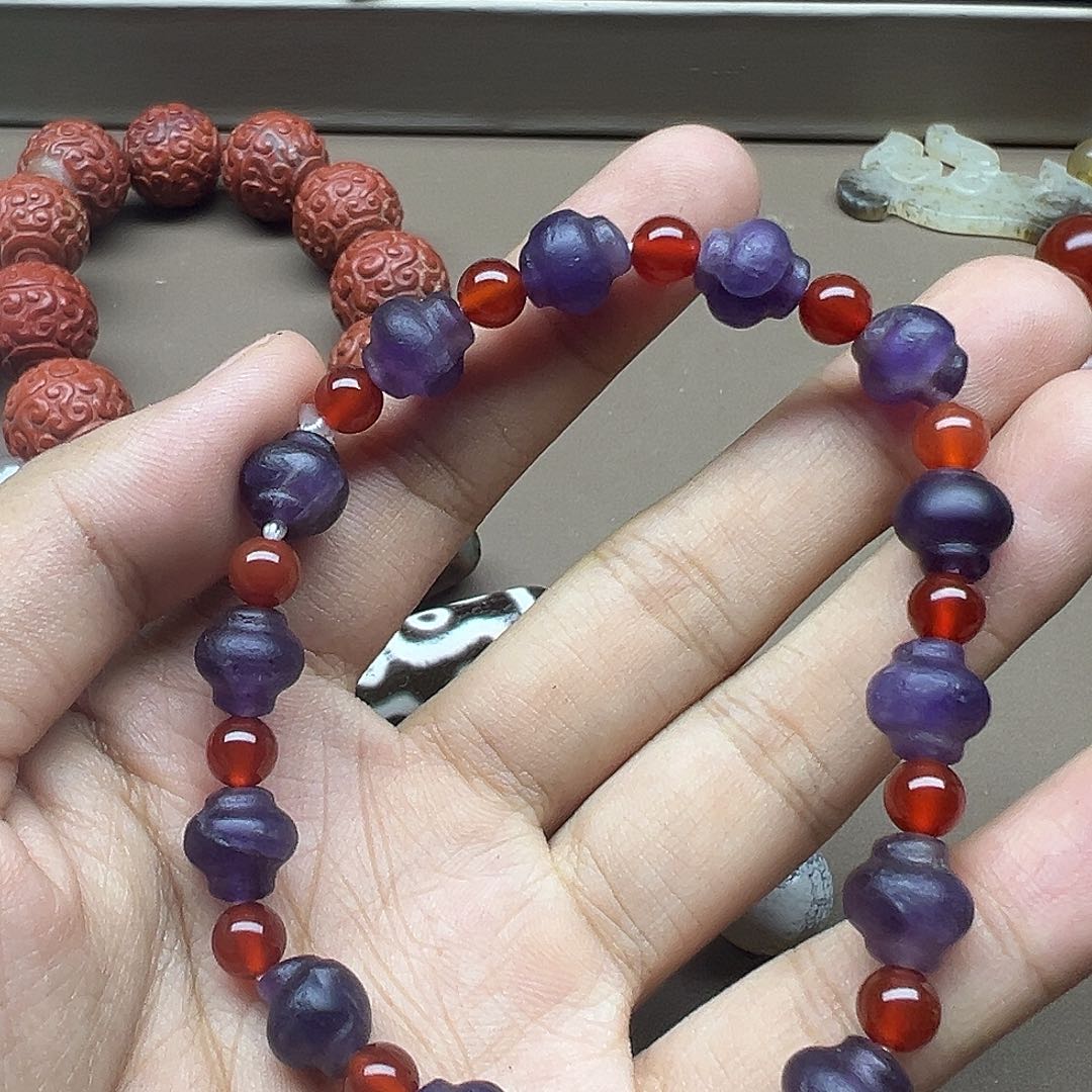 烟晶手链银S925镶嵌水晶水晶水晶水水晶