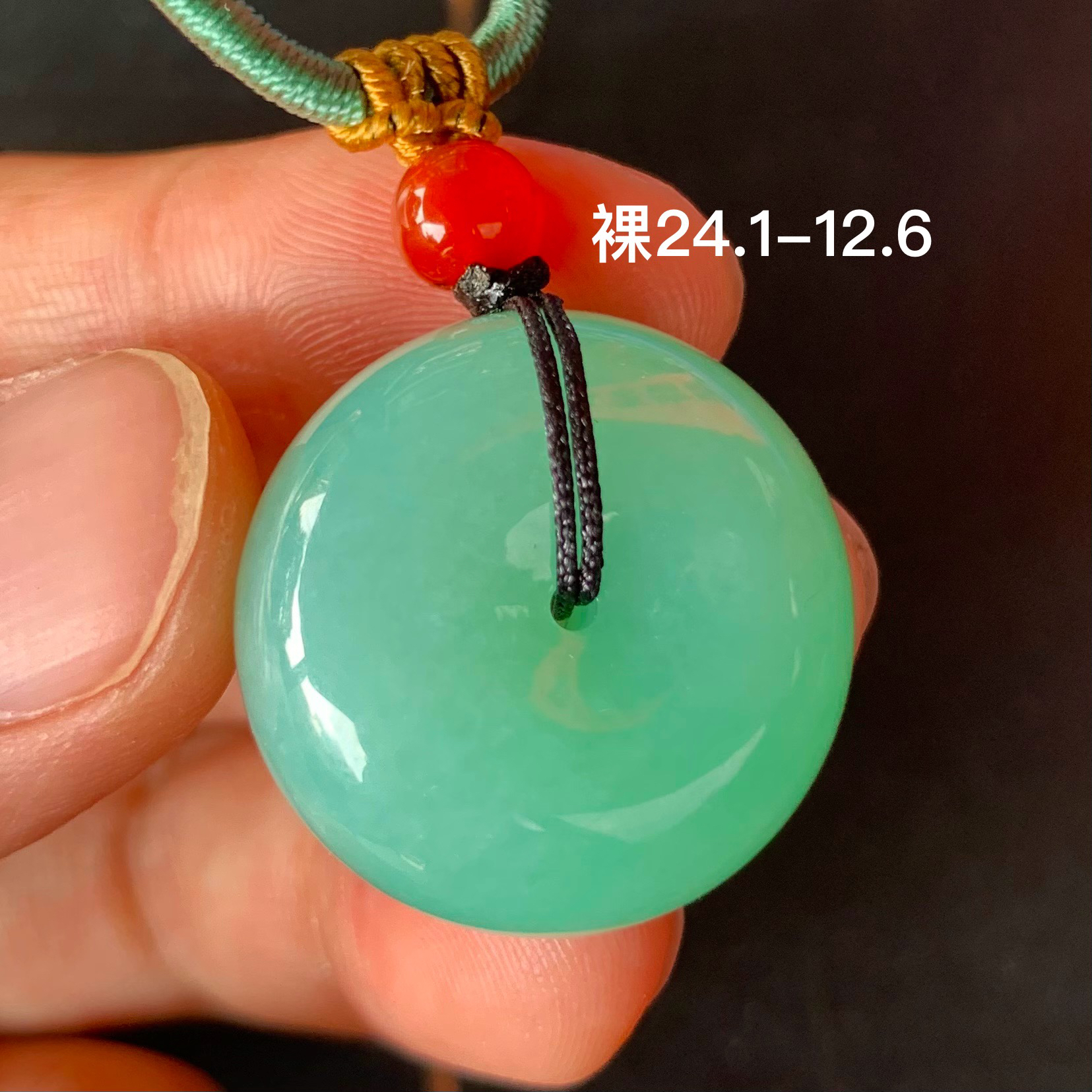 冰绿平安扣天然翡翠珠宝 小众玉器珠宝