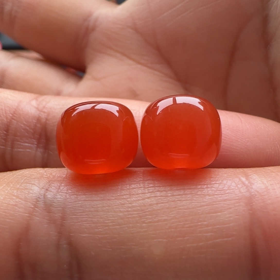 南红玛瑙未镶嵌老型10.4x9一对