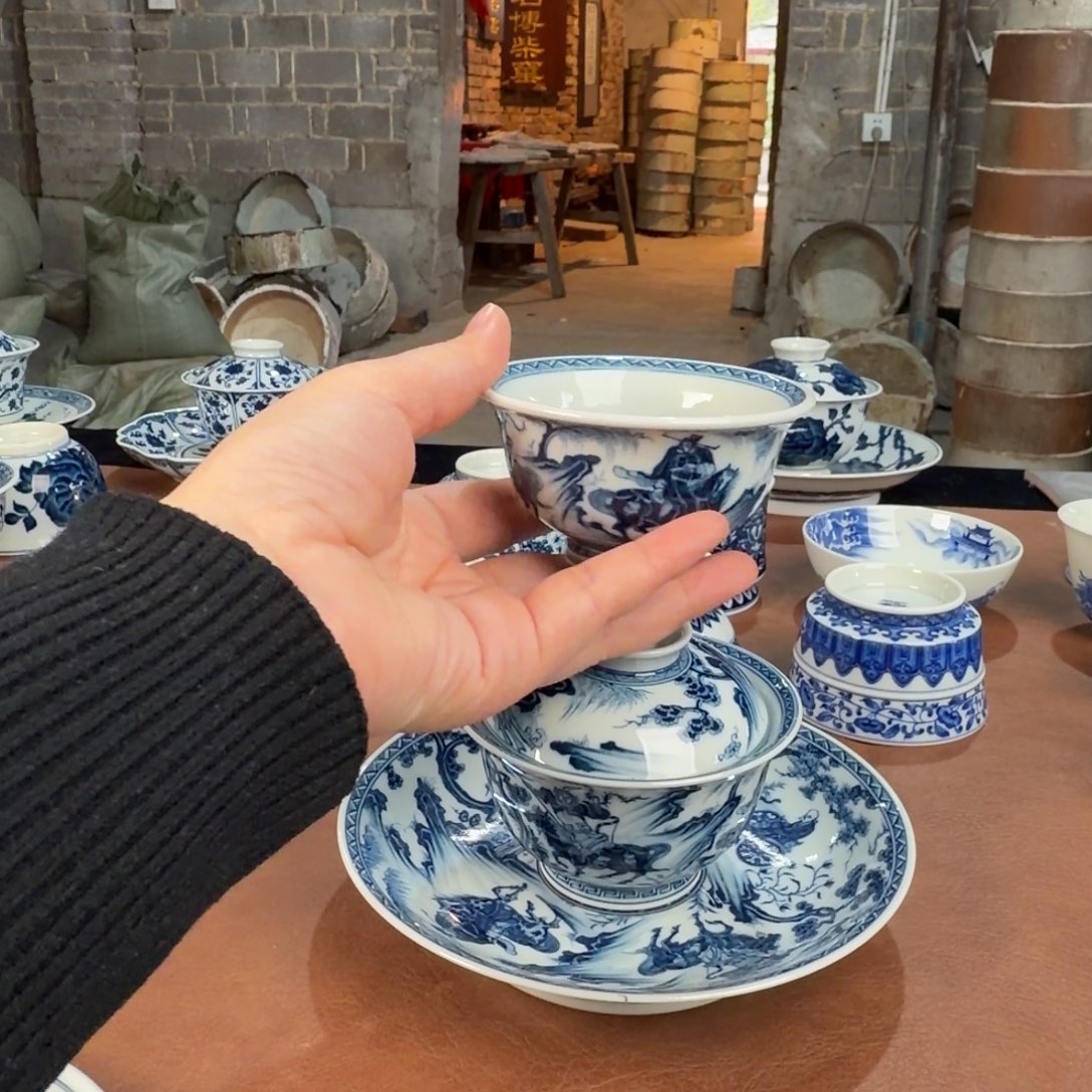 羊***头景德镇陶瓷手工手绘