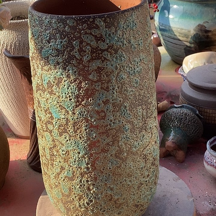 花盆紫砂口15.5高度34绿色福利