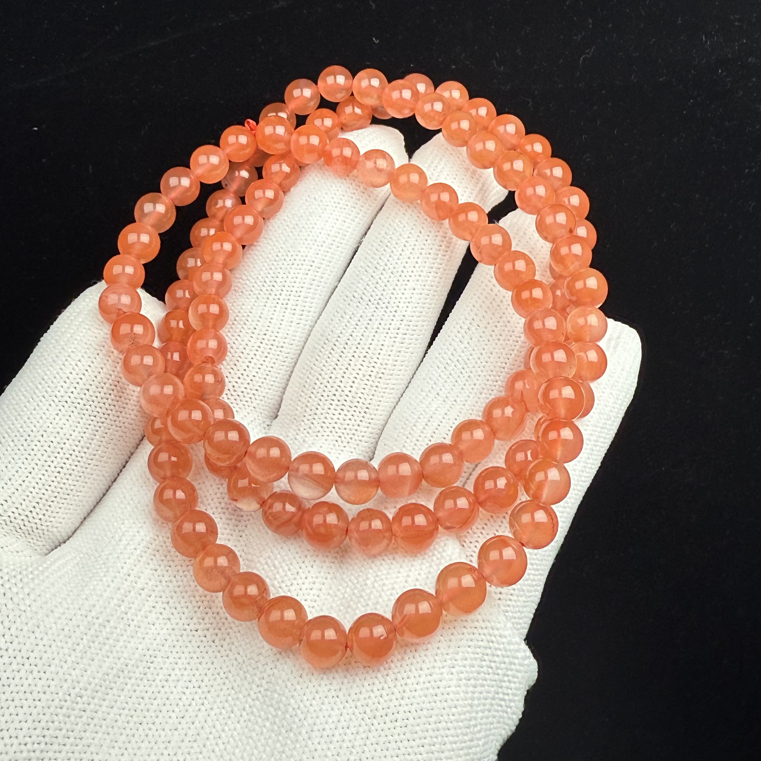 P3358天然南红 手串7mm支持复检 假一罚十