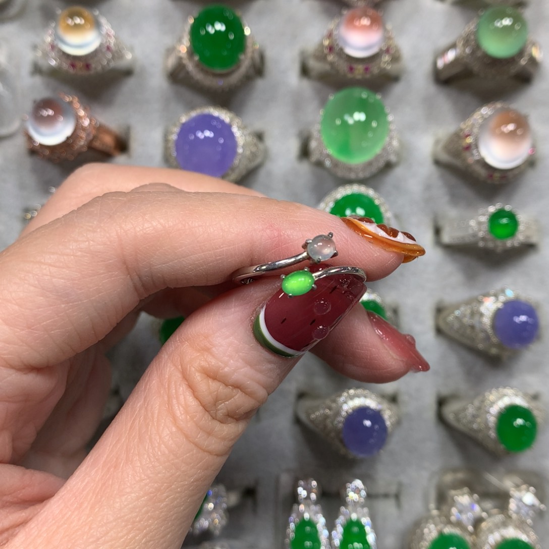 翡翠戒指未镶嵌开播福利
