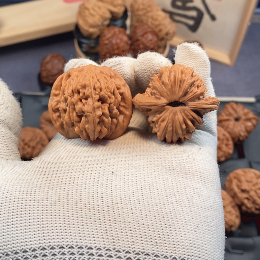 把件文玩核桃40尺挂月峰四座楼s401