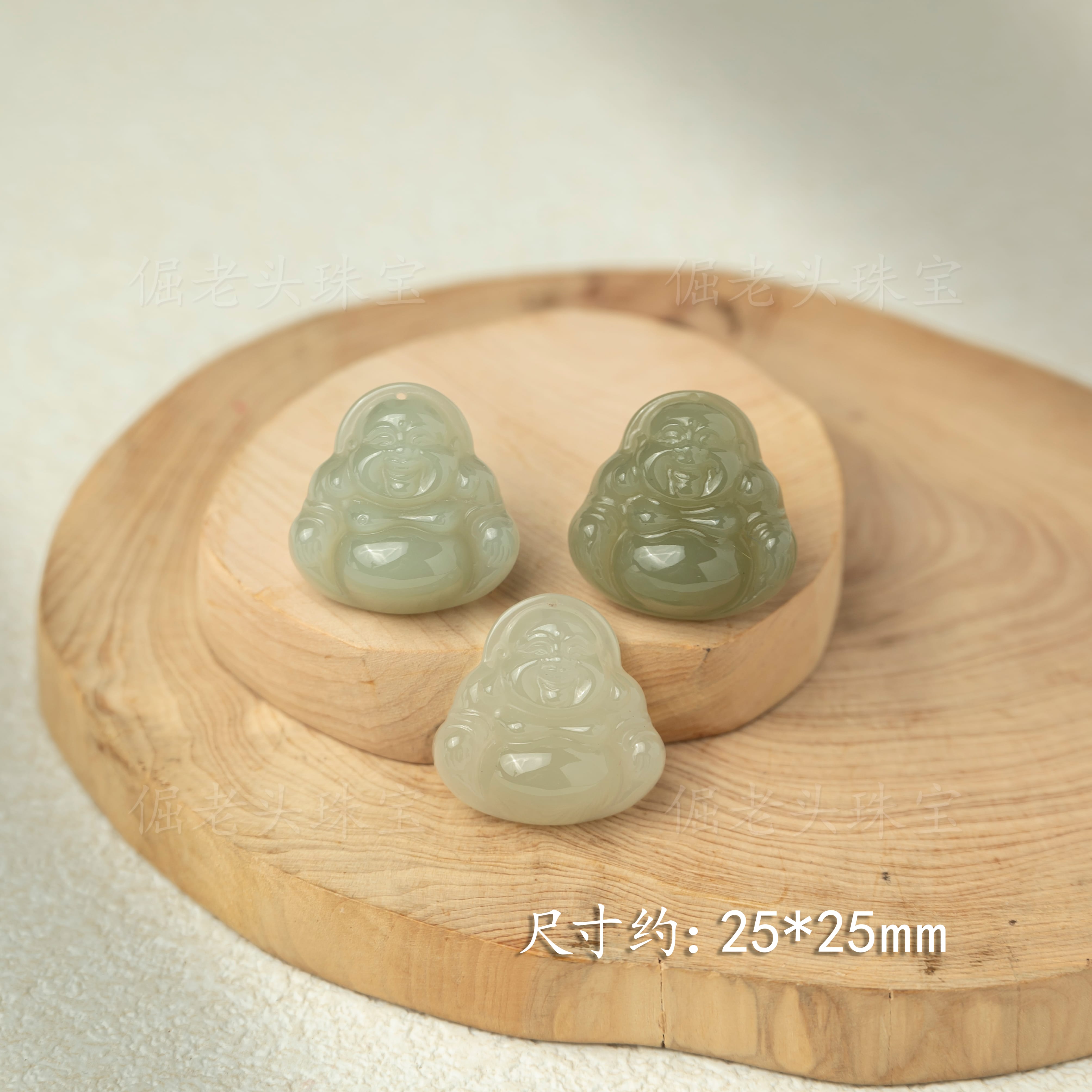 【倔老头精品】和田玉佛公吊坠尺寸约25mm 配绳/多样性发一