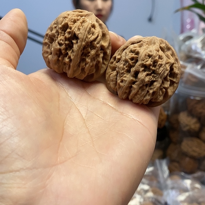 文玩核桃把件40驴打滚小众蜡皮