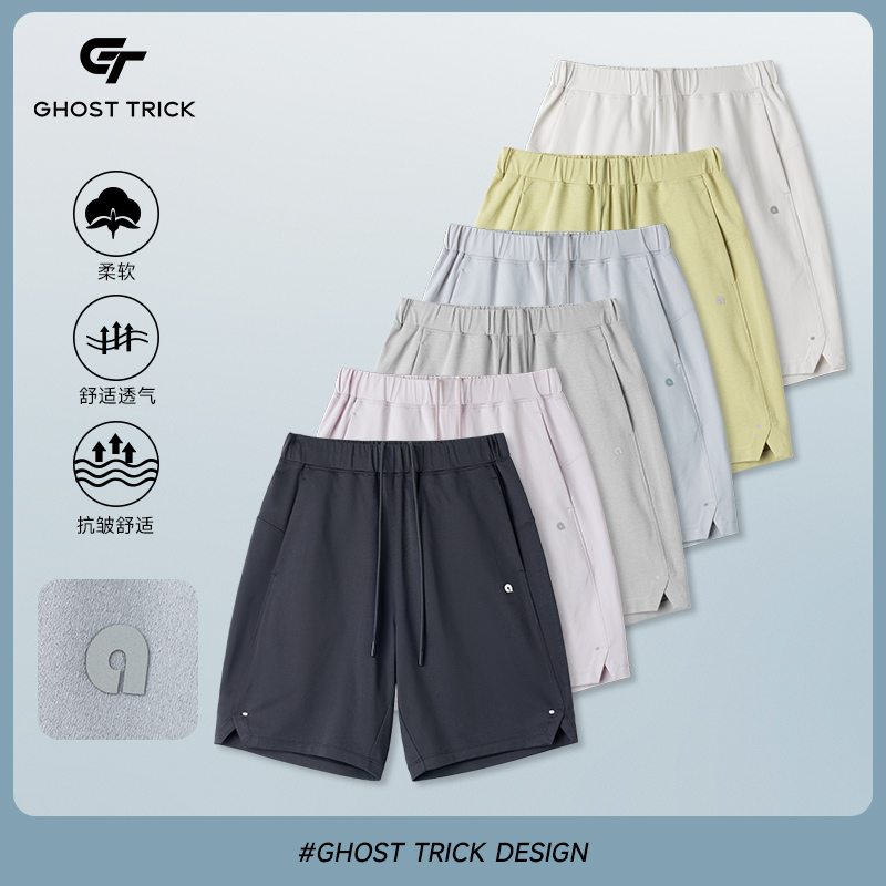 夏季新款简约宽松情侣款印花运动休闲短裤90170