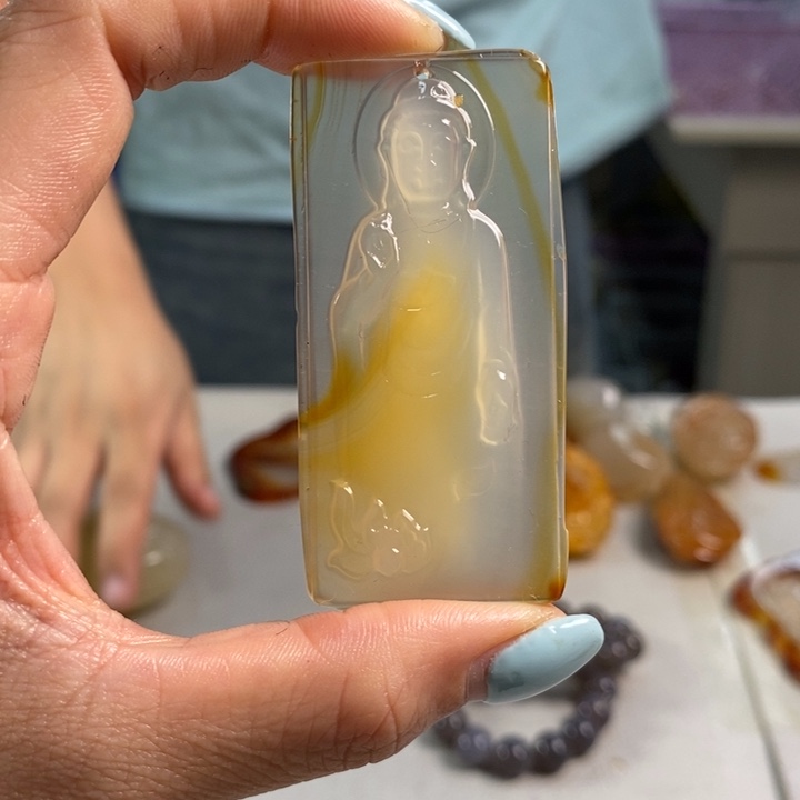 玛瑙/玉髓未镶嵌吊坠(不含链)