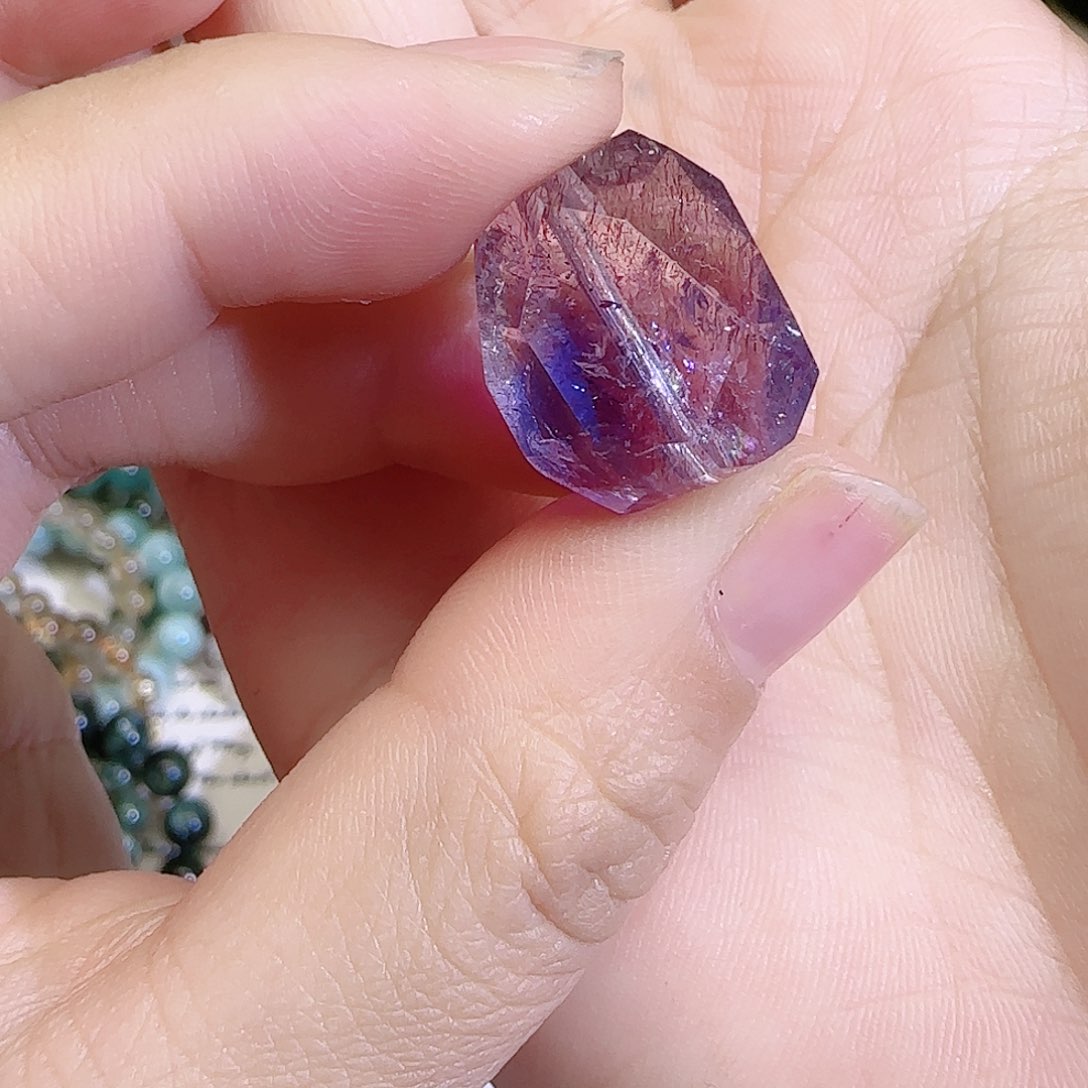 水晶手串未镶嵌?紫超7随形