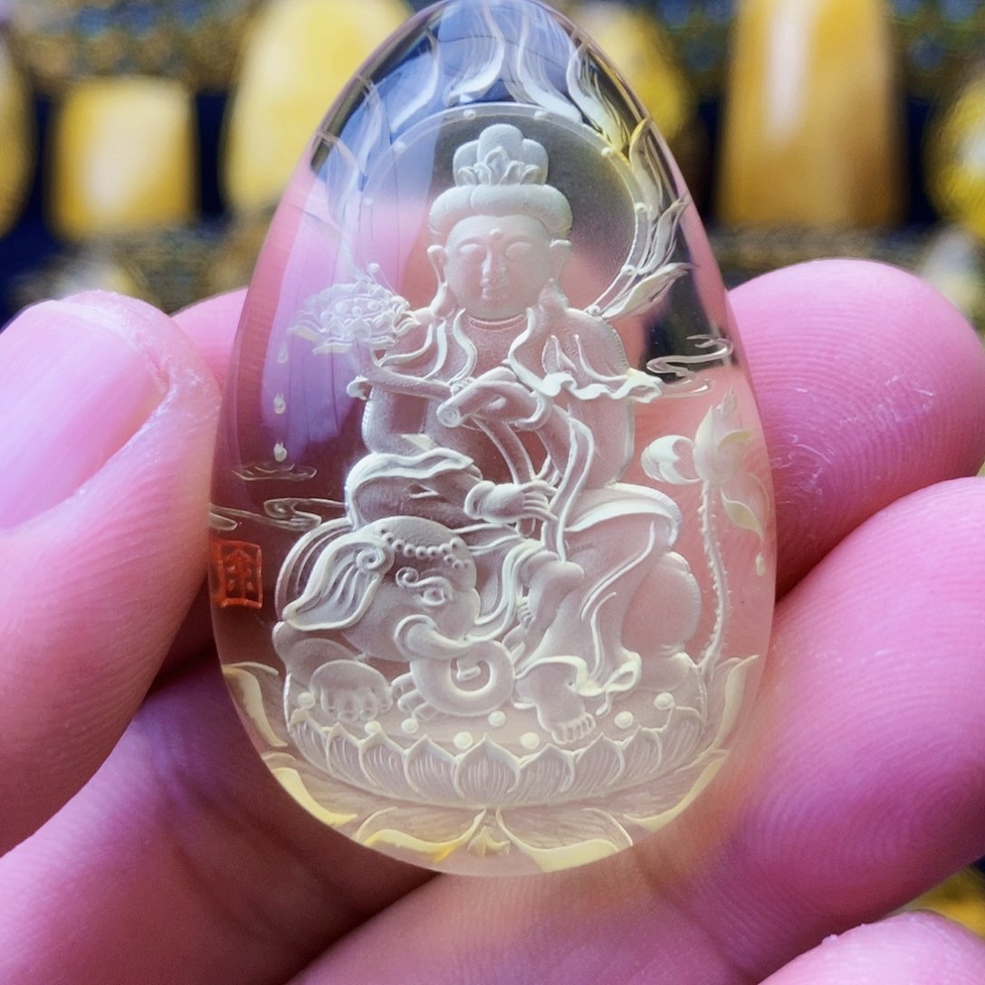 【闪购商品】金珀颈饰未镶嵌琥珀阴雕