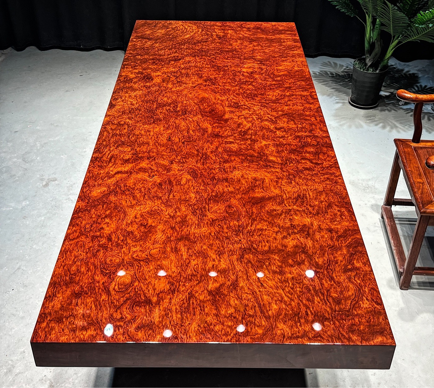 巴花大板鬼脸满纹巴花大板 240*93*10