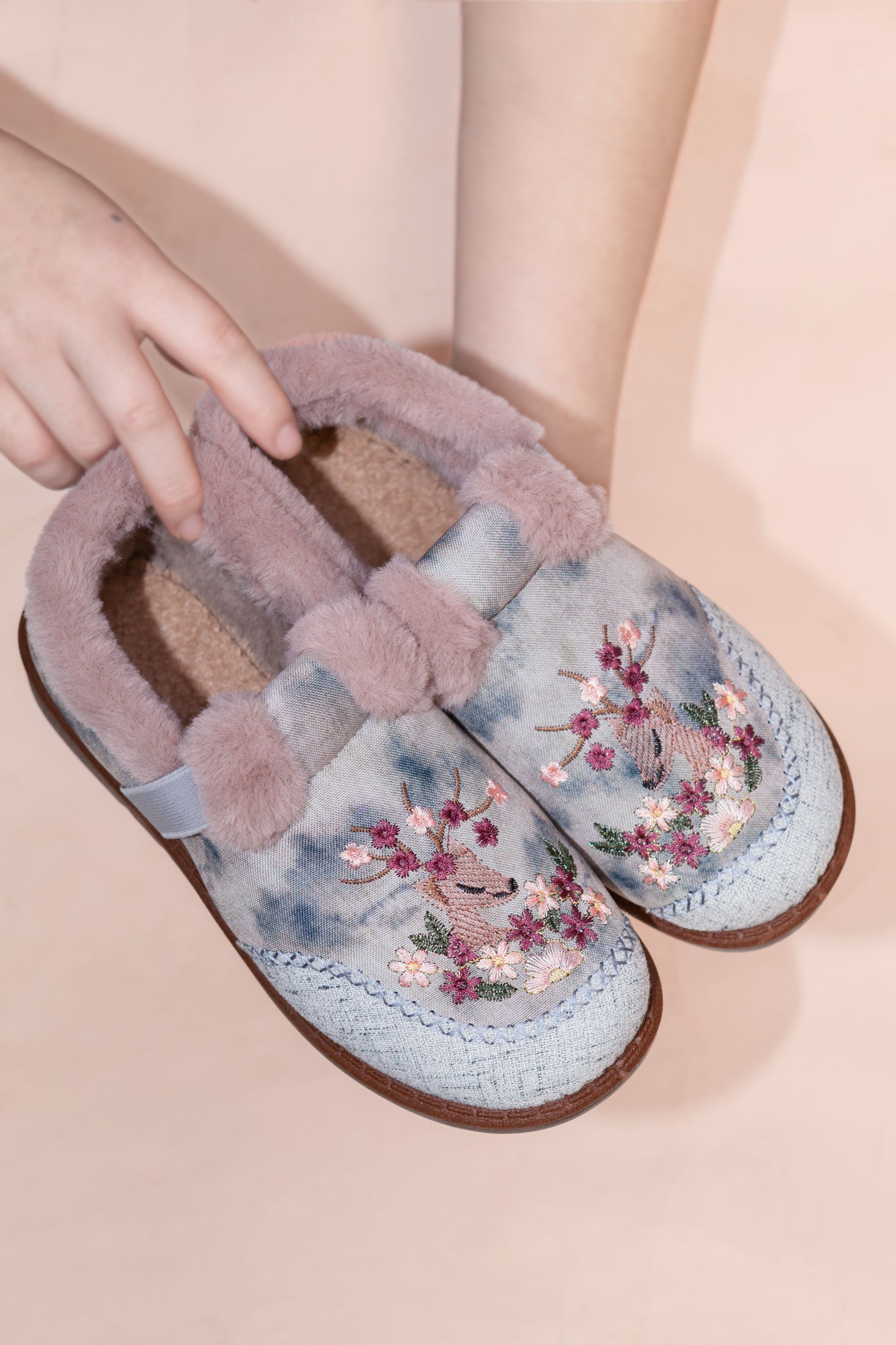 【暖冬大促】2025小鹿国风棉鞋冬季新款短靴女士加绒棉鞋加厚保暖ZB