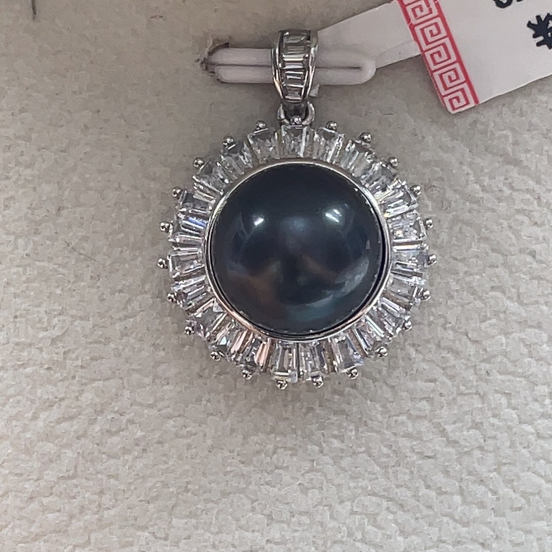 颈饰海水珍珠银S925镶嵌