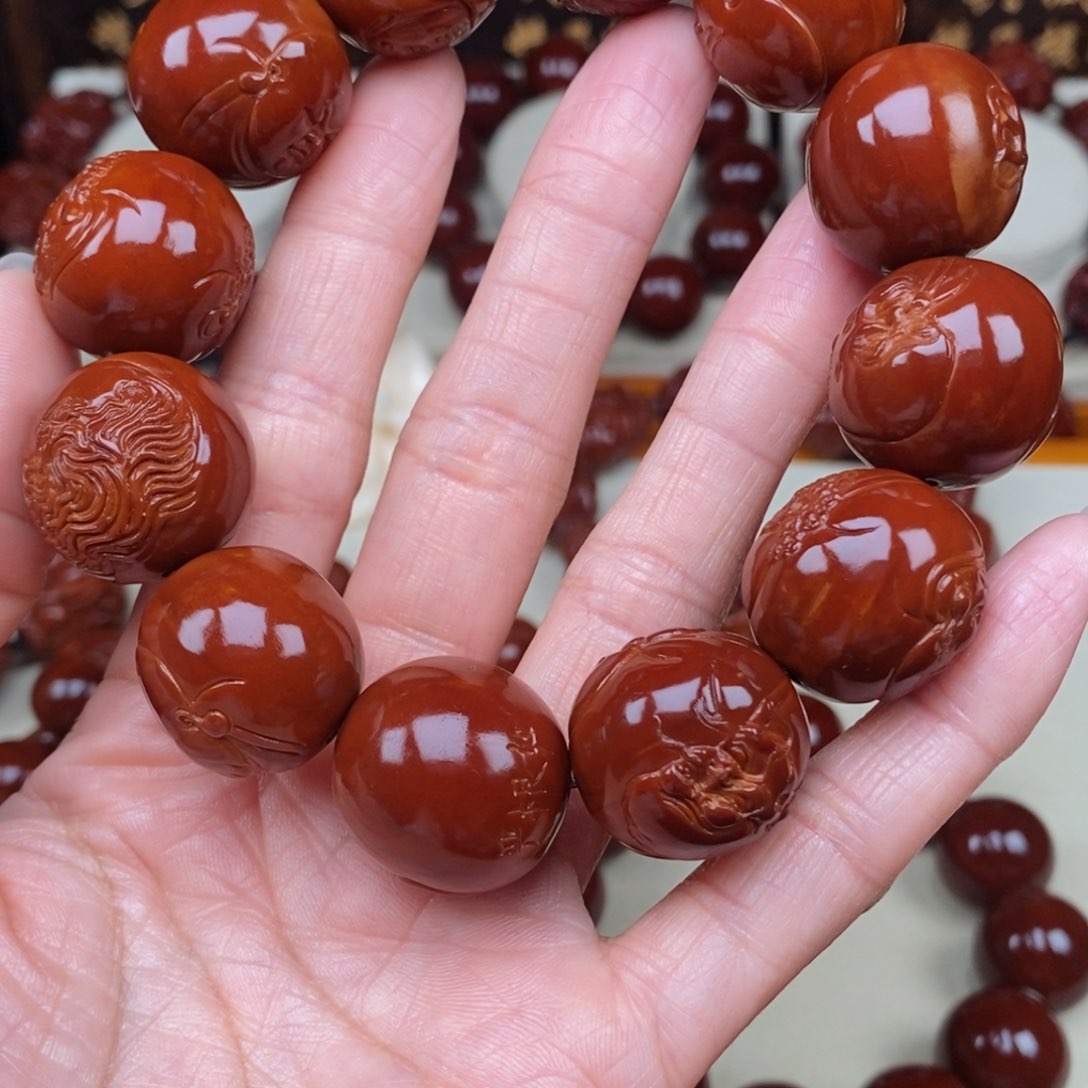 橄榄核吊坠清**客十八罗汉