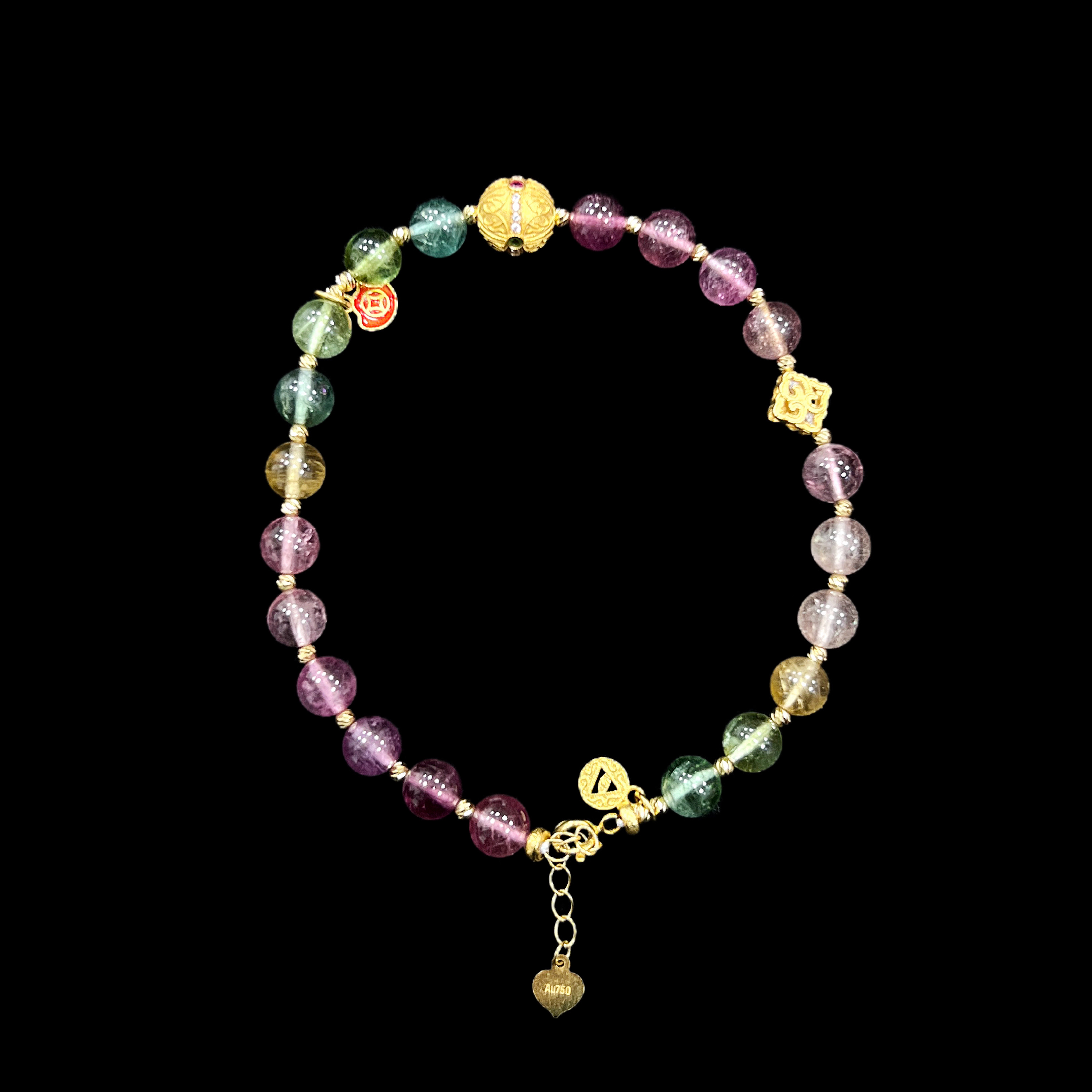 V7422 碧玺18K手链 （孤品）.