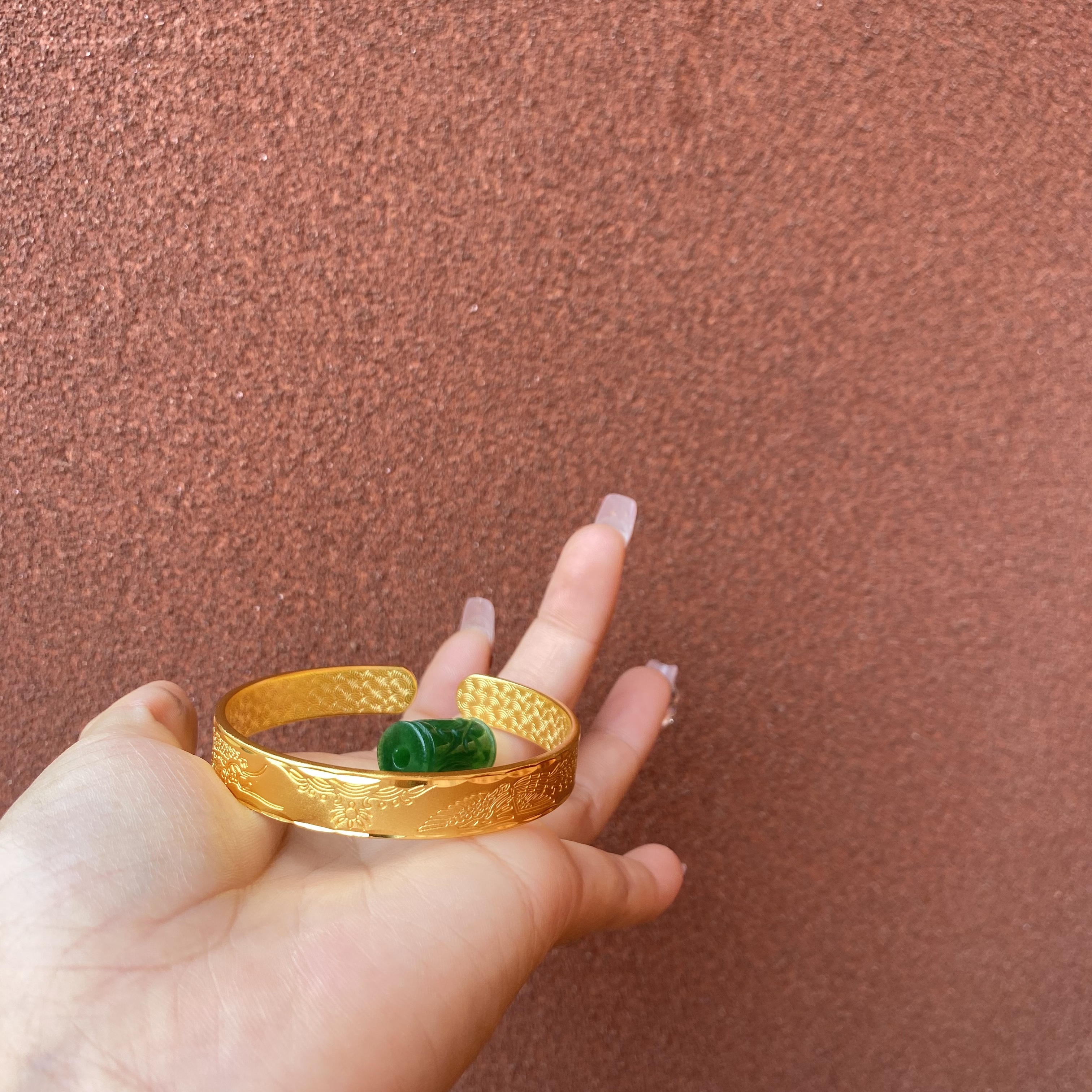 足银手镯 2-龙凤呈祥手镯