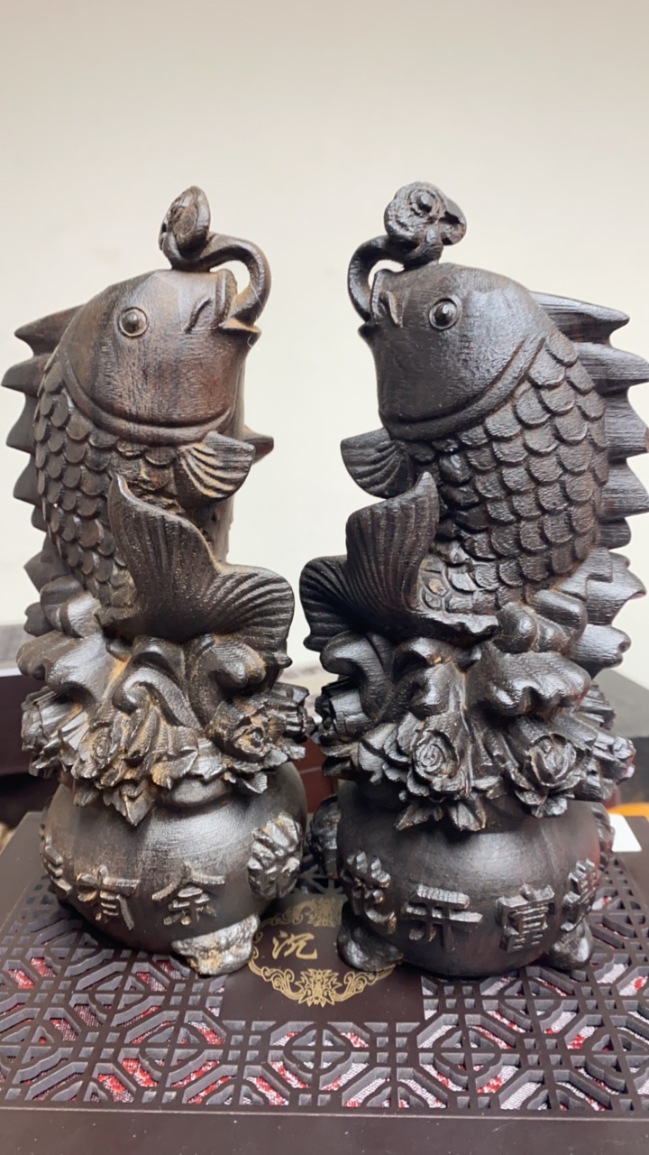 刘掌柜精选连年有余摆件