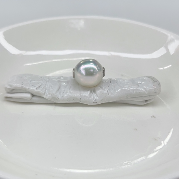 吊坠(赠链)银S925镶嵌海水珍珠9.9mm