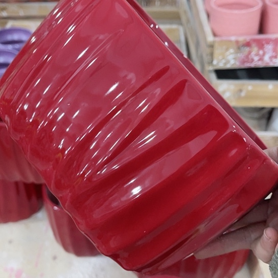 多肉绿植陶瓷花盆9.9包邮，有孔