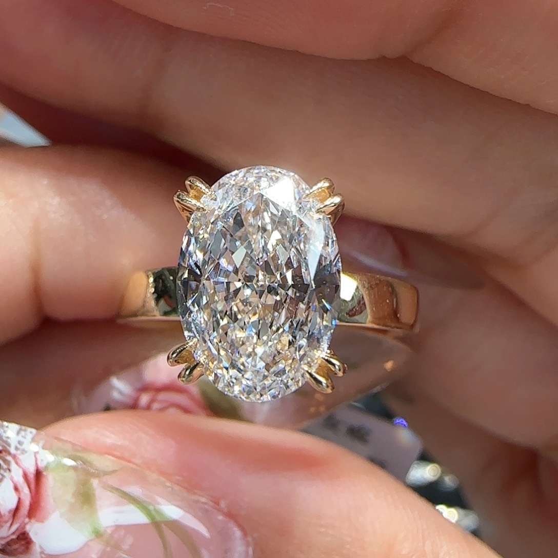 【闪购商品】实验室培育钻石18K金镶嵌@@00029243