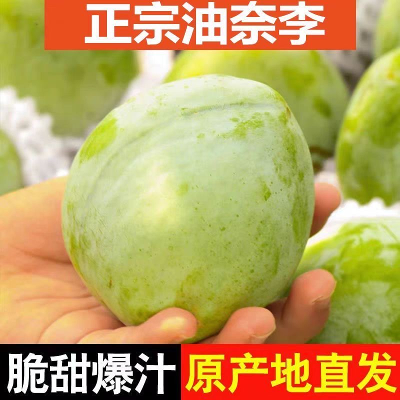 【现摘】广西奈李新鲜水果5斤包邮孕妇桃形李子青脆空心油奈脆甜C
