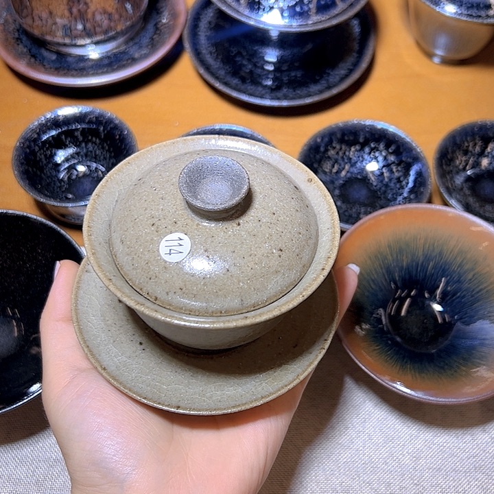 茶盏在栖落直播间选的好好看哦 114