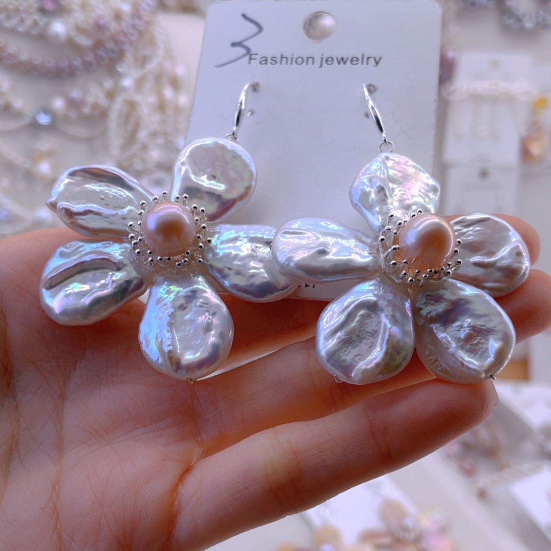 未镶嵌耳饰淡水珍珠