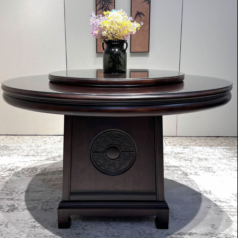 南美紫檀木实木餐桌专属优惠链接【素面,雕花】