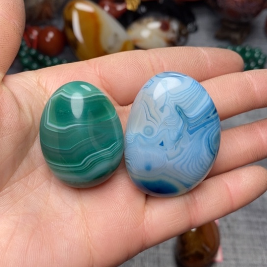 玛瑙/玉髓珠宝奇石未镶嵌艾**画打孔不退不换