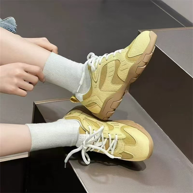 休闲风平底德训鞋夏季时尚休闲鞋厚底ins透气潮流女鞋