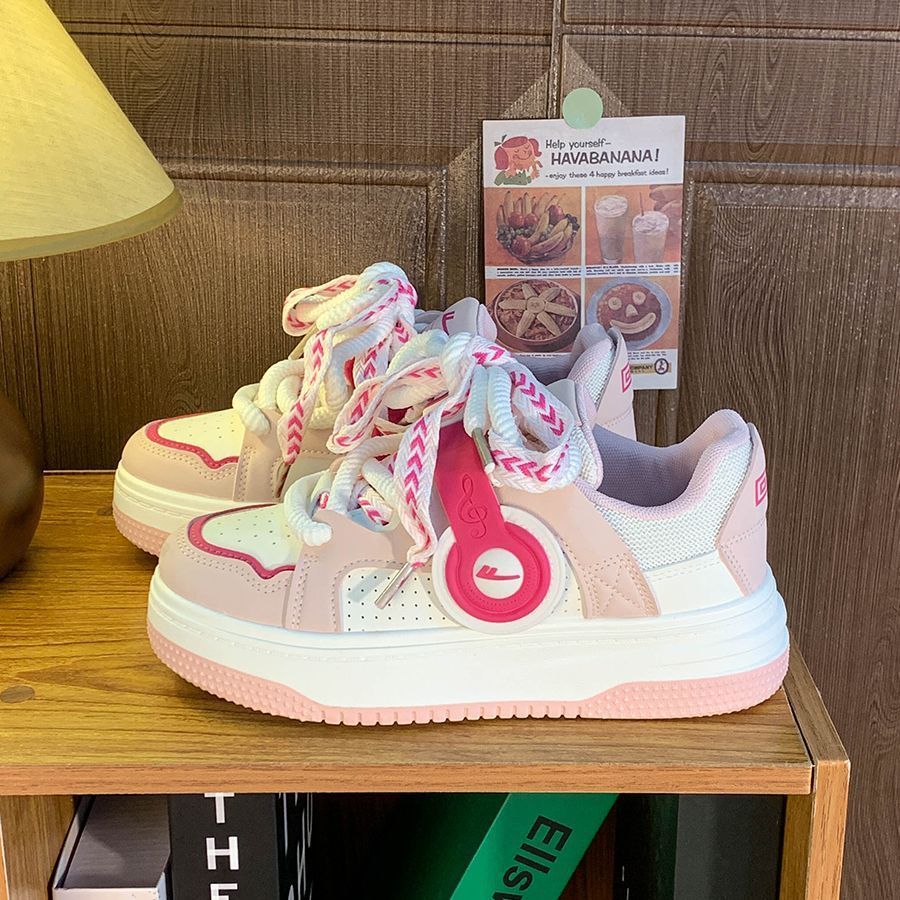 Warrior/回力新款女鞋增高厚底板鞋2025爆款百搭运动小白鞋783