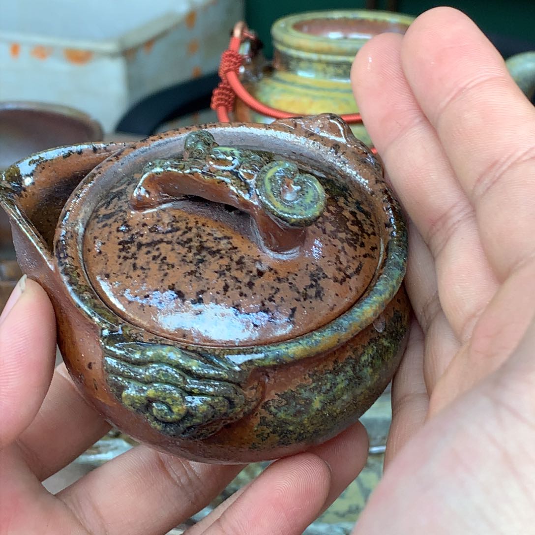 紫砂柴烧纯自然柴烧