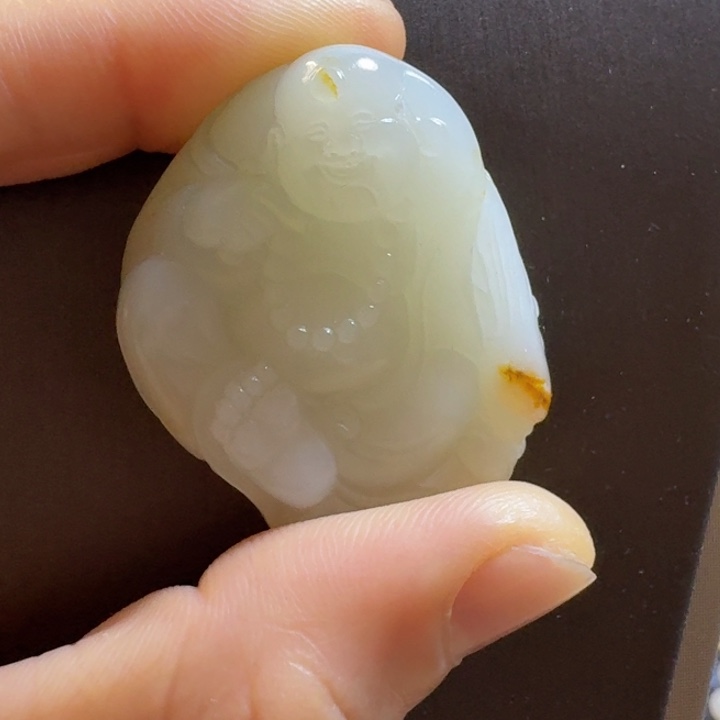 和田玉（白玉）颈饰未镶嵌时**者
